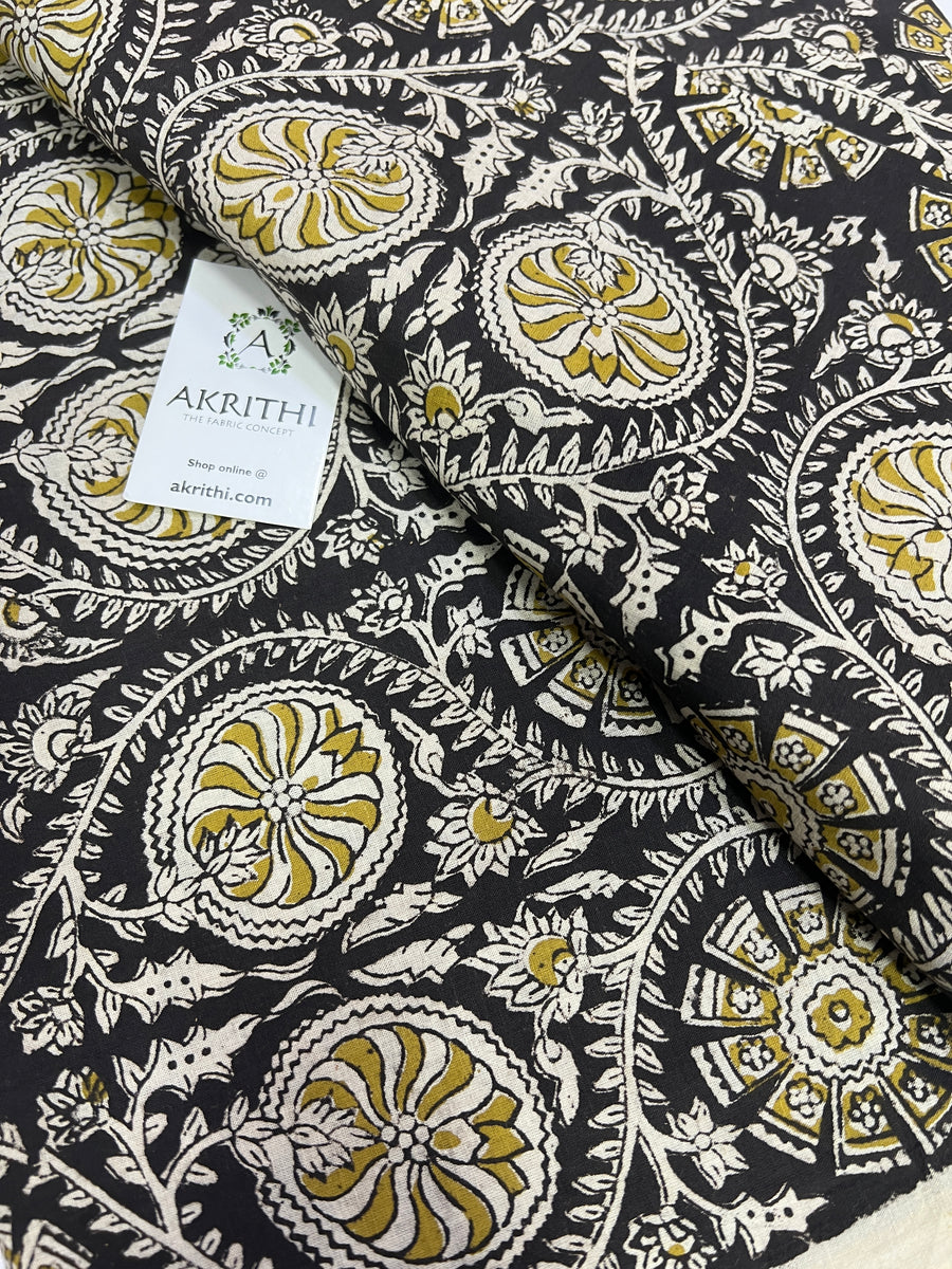 Hand block Printed pure cotton fabric