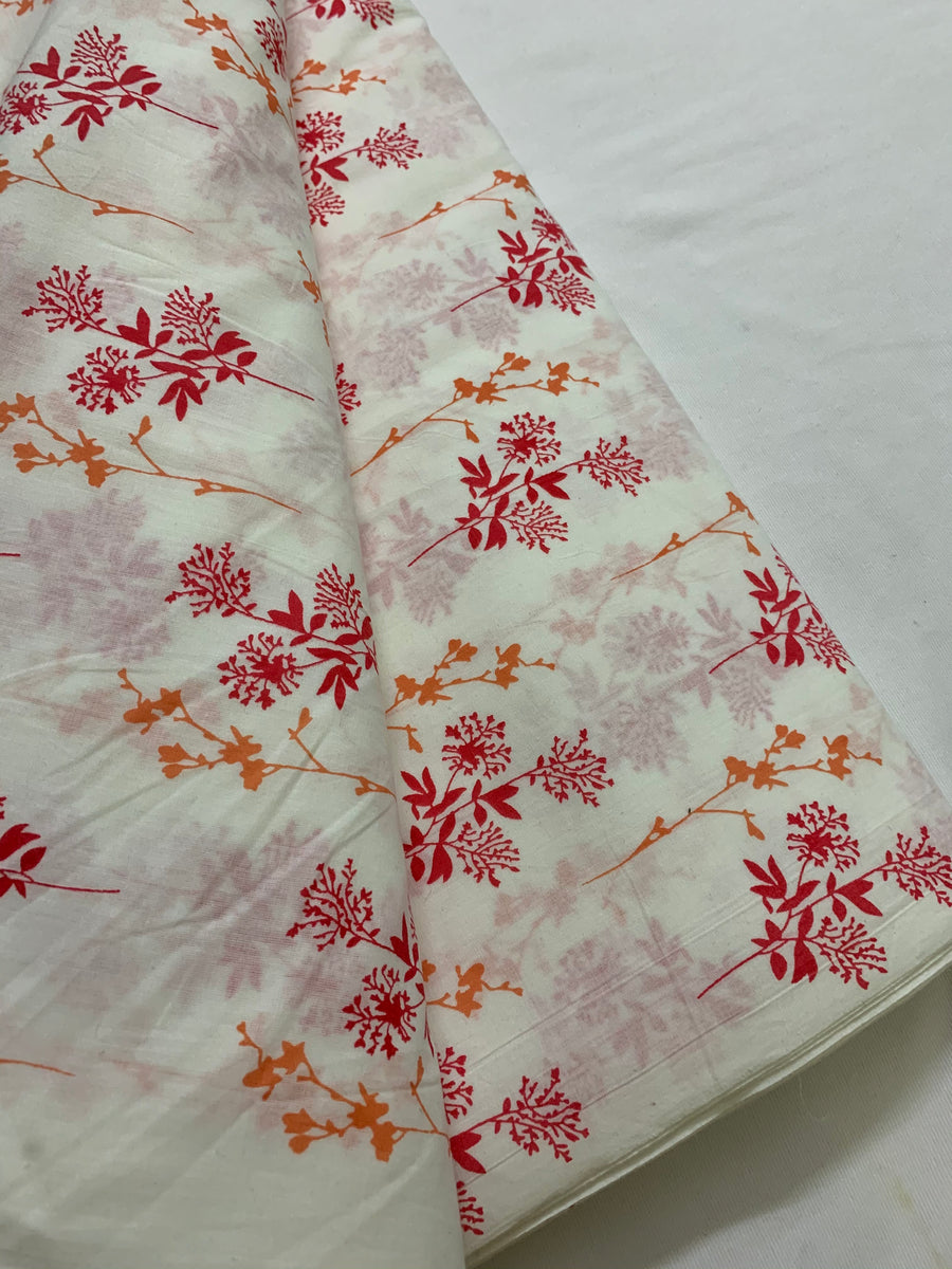 Printed pure cotton fabric