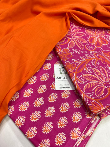 Pure cotton salwar suit with dupatta