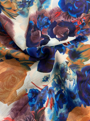 Printed chiffon fabric