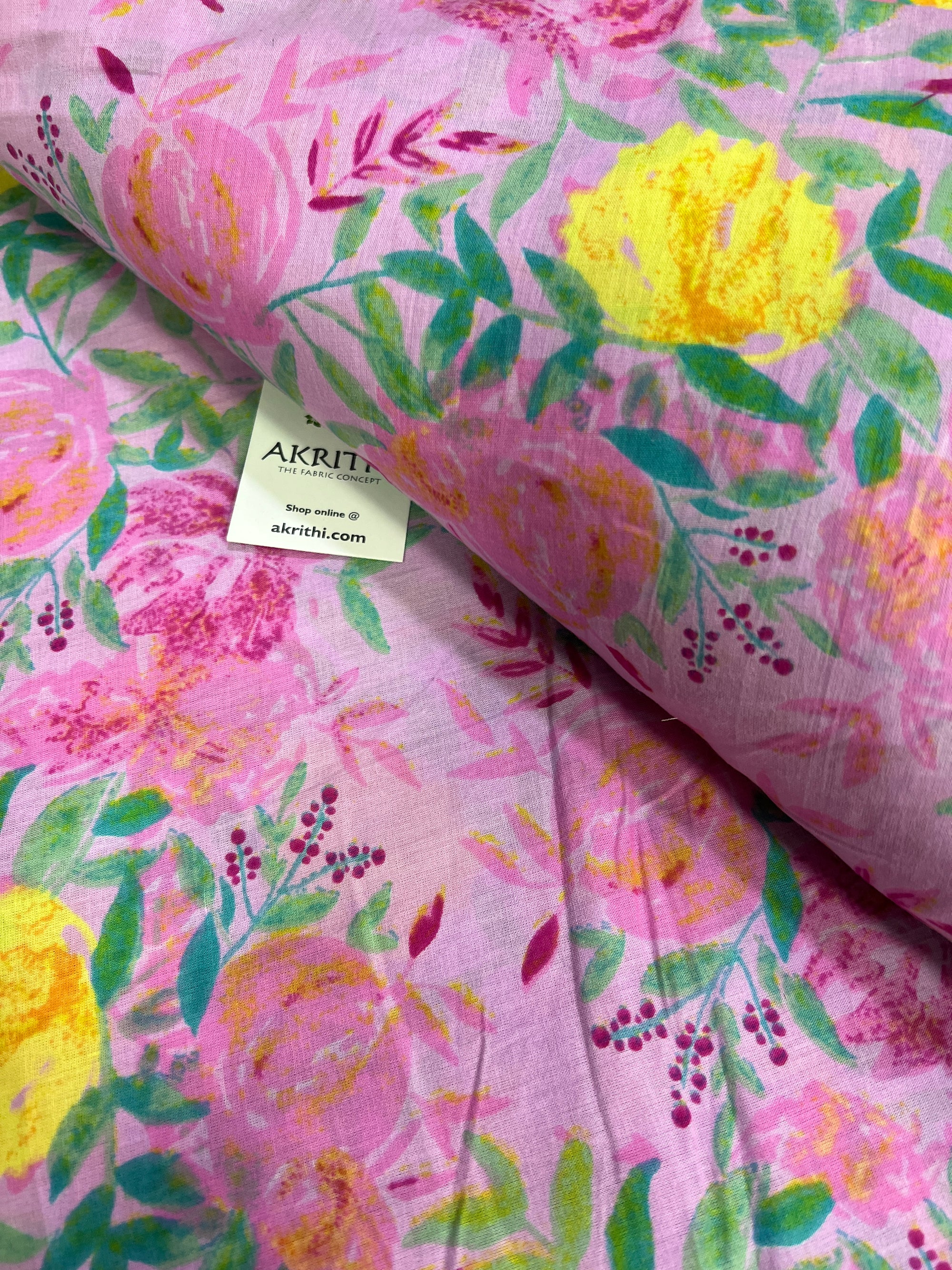 Printed pure cotton fabric