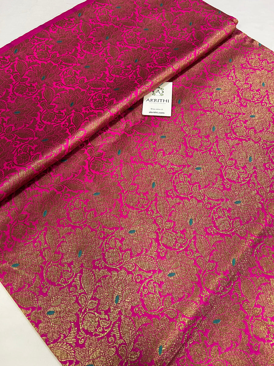 Banarasi brocade fabric antique zari