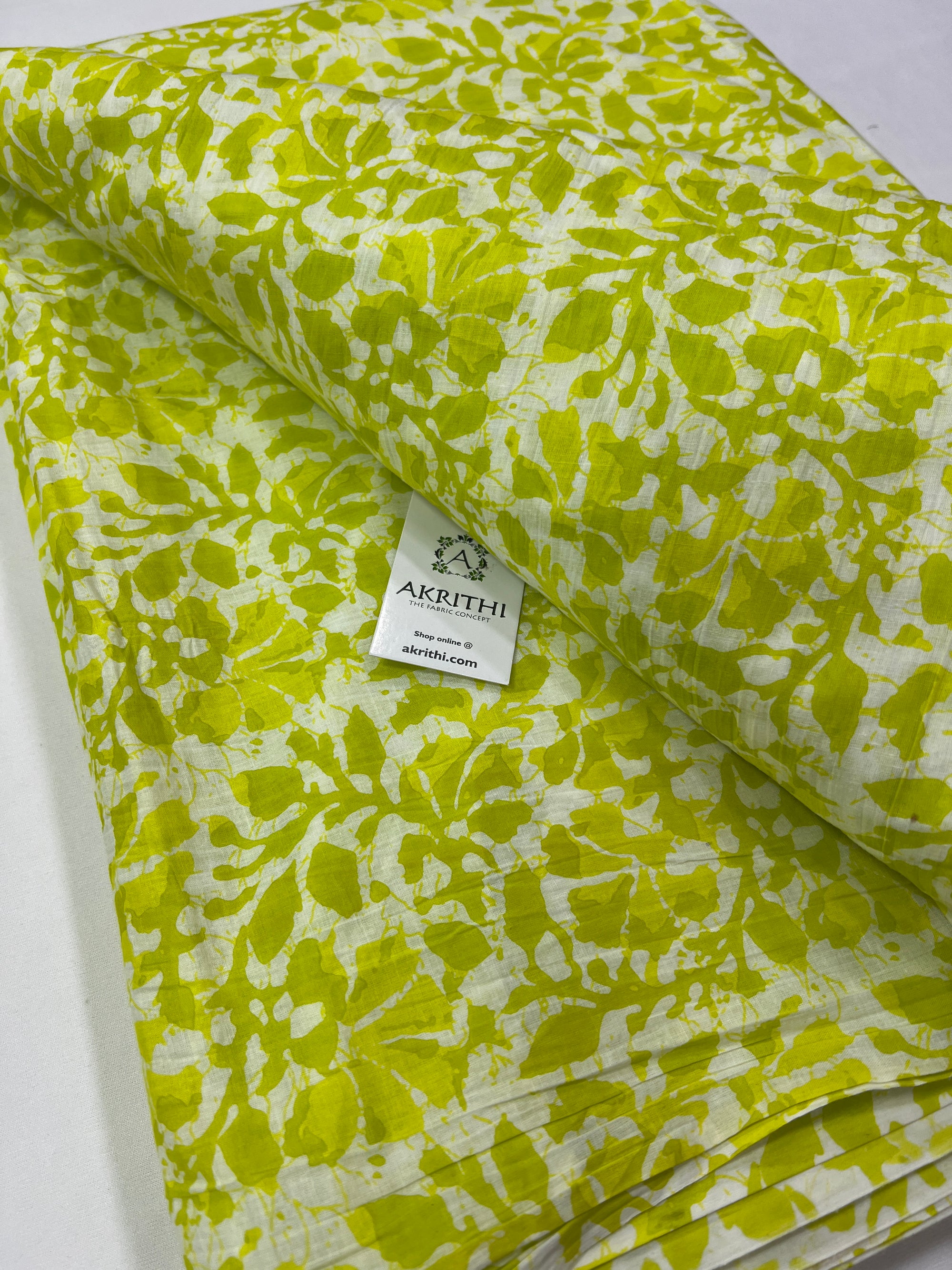 Printed pure cotton fabric