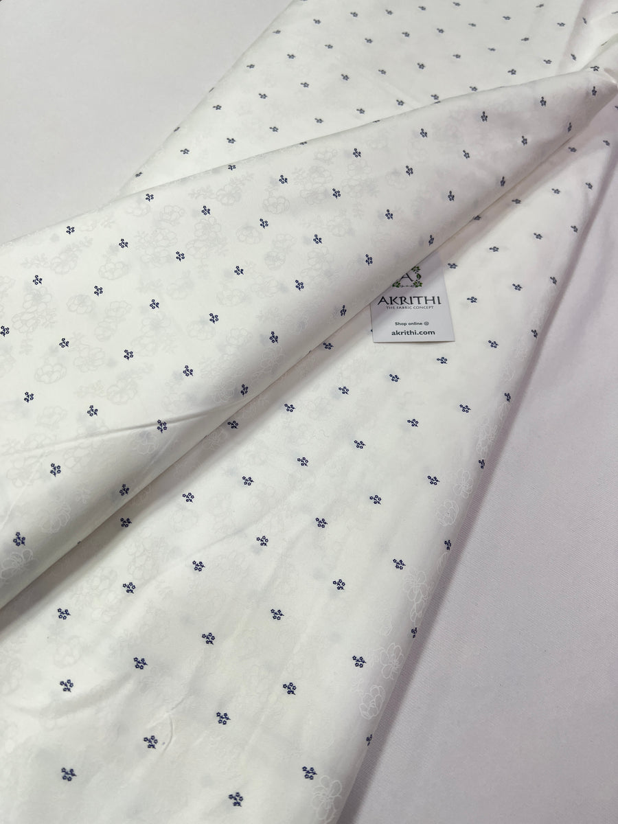 Printed pure satin cotton fabric