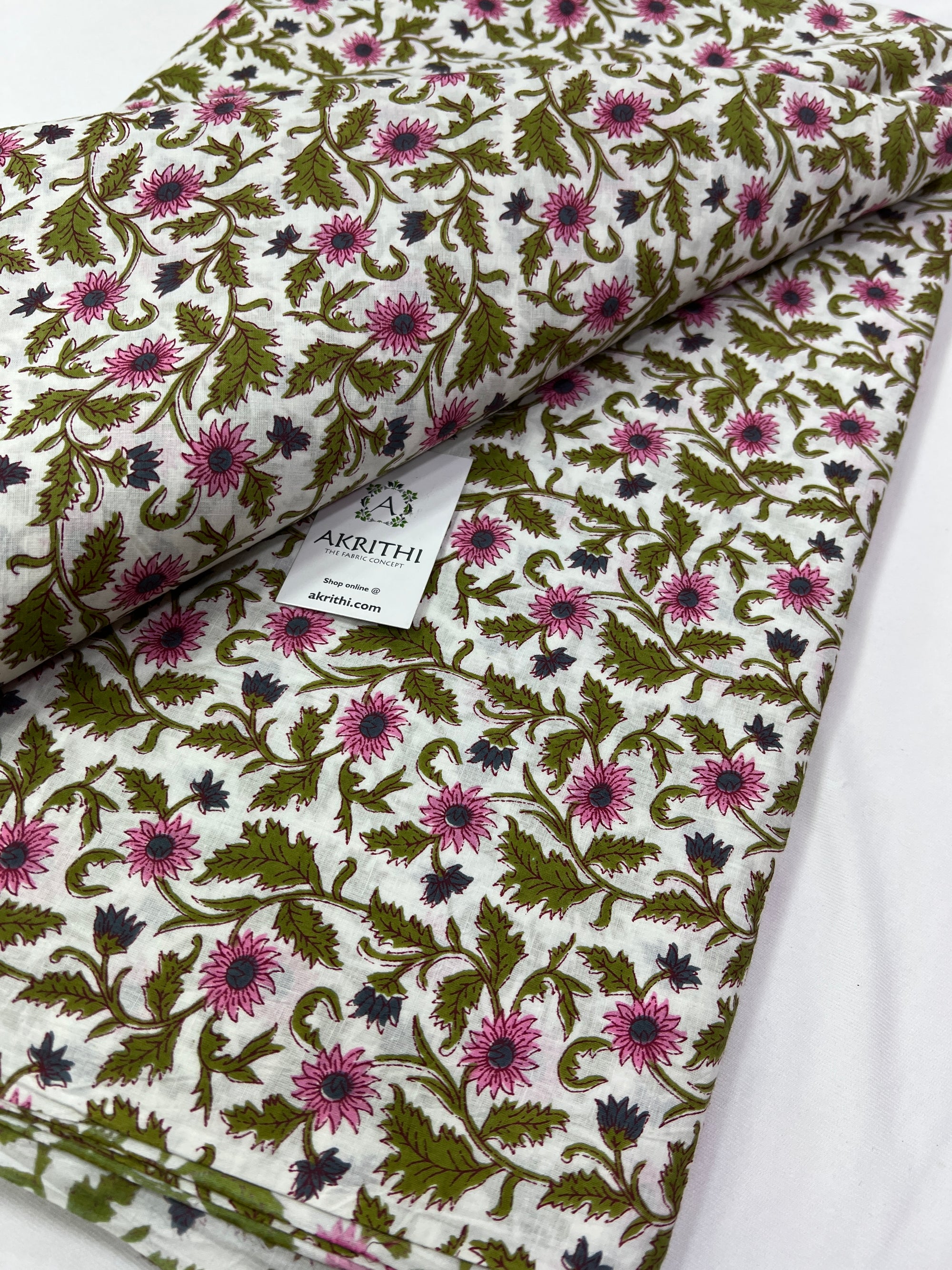 Printed pure cotton fabric