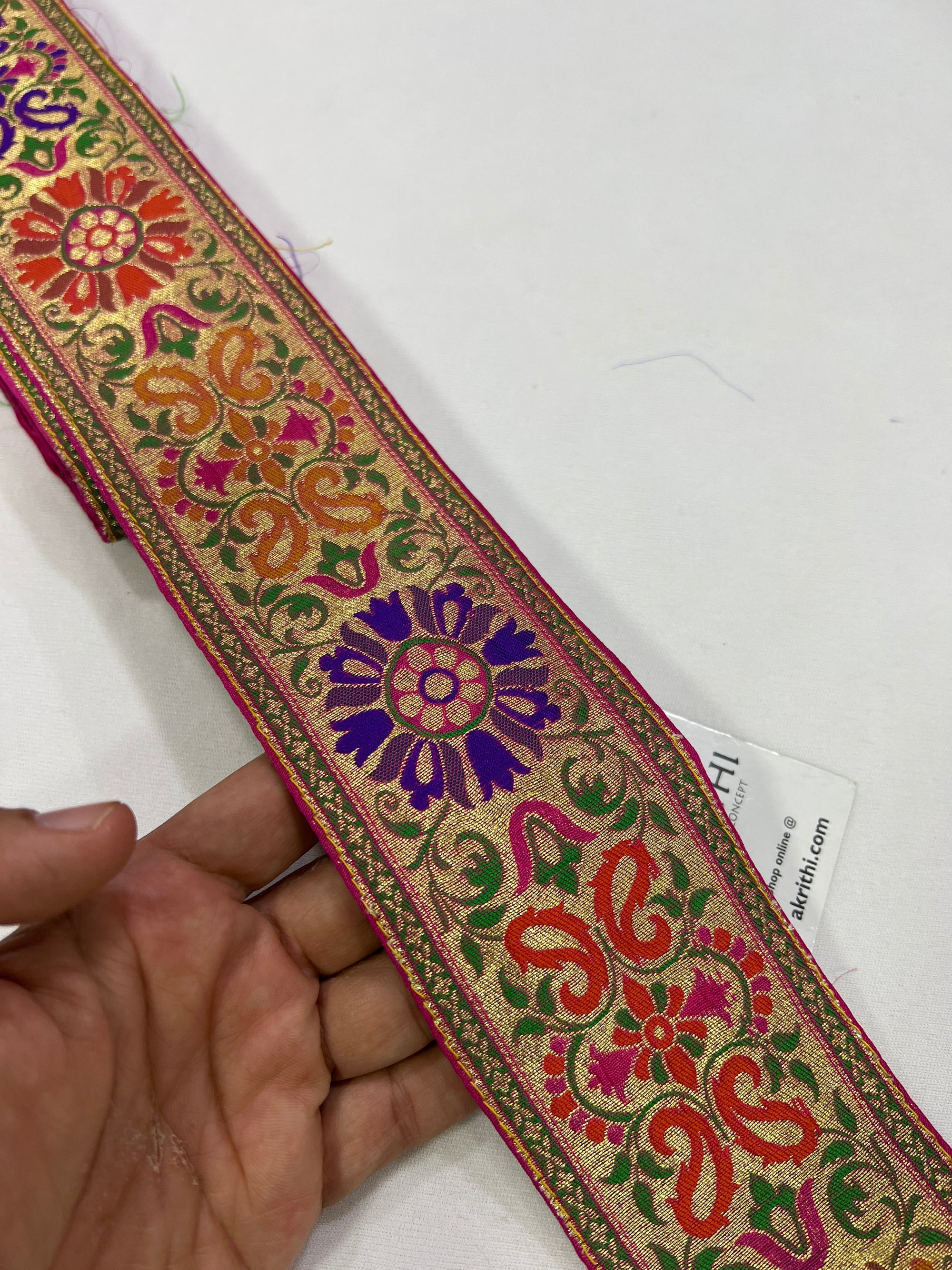 Handloom Banarasi lace 9 metres roll