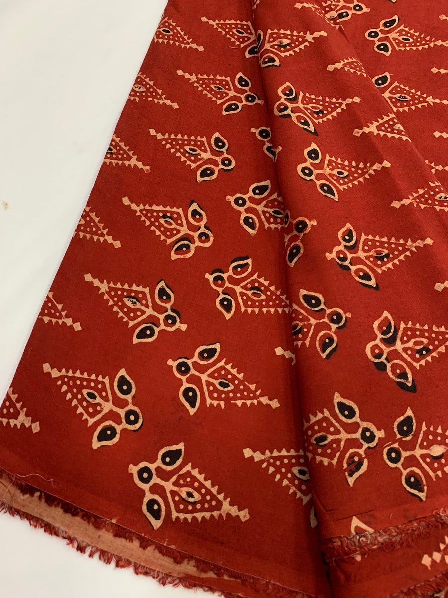 Ajrakh hand block pure modal fabric
