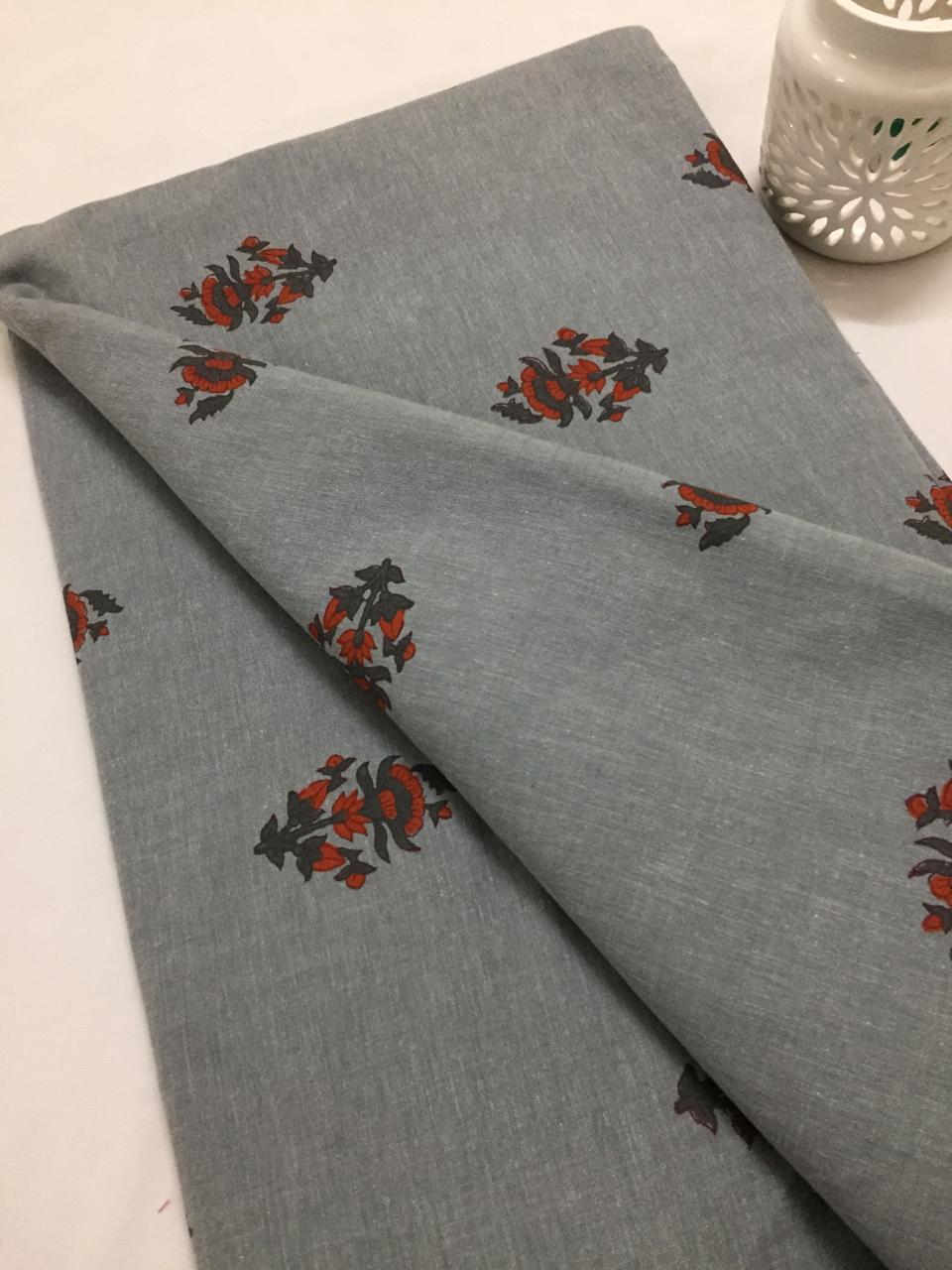 Block Printed cotton fabric