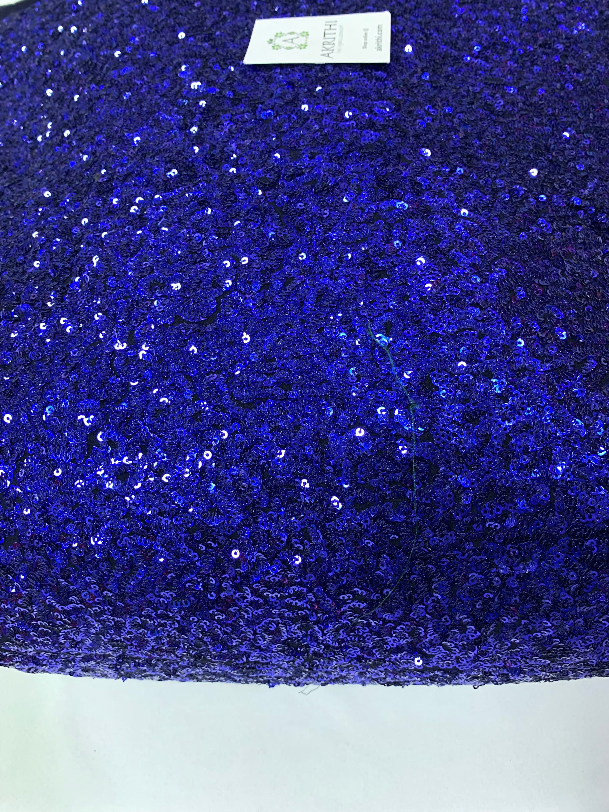 Sequins on pure georgette fabric