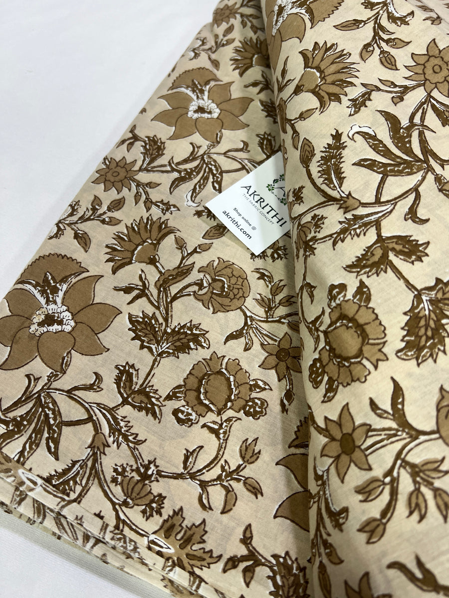 Printed pure cotton fabric