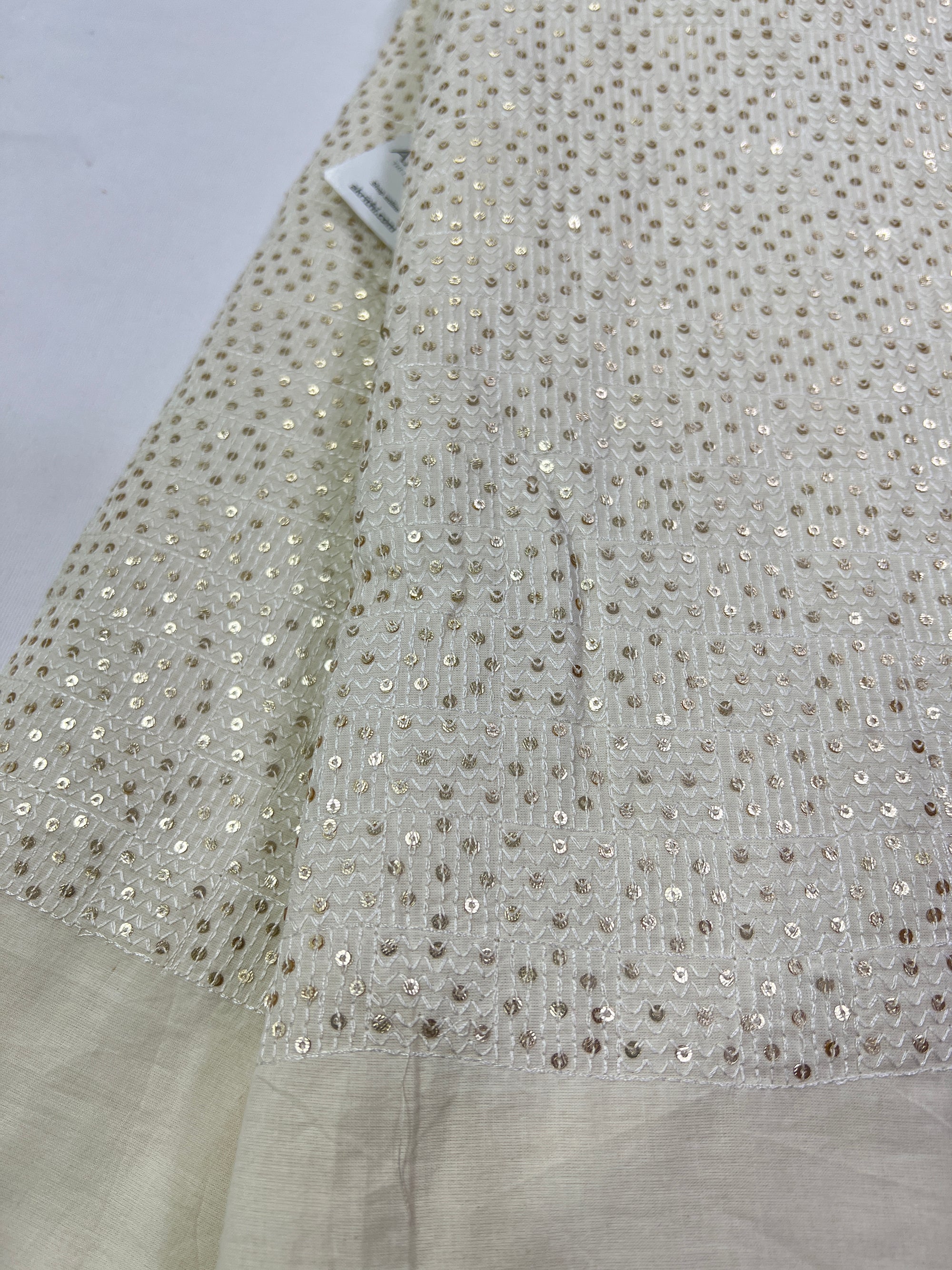 Pure Cotton embroidered fabric