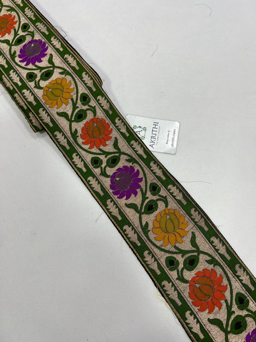 Handloom Banarasi lace 9 metres roll