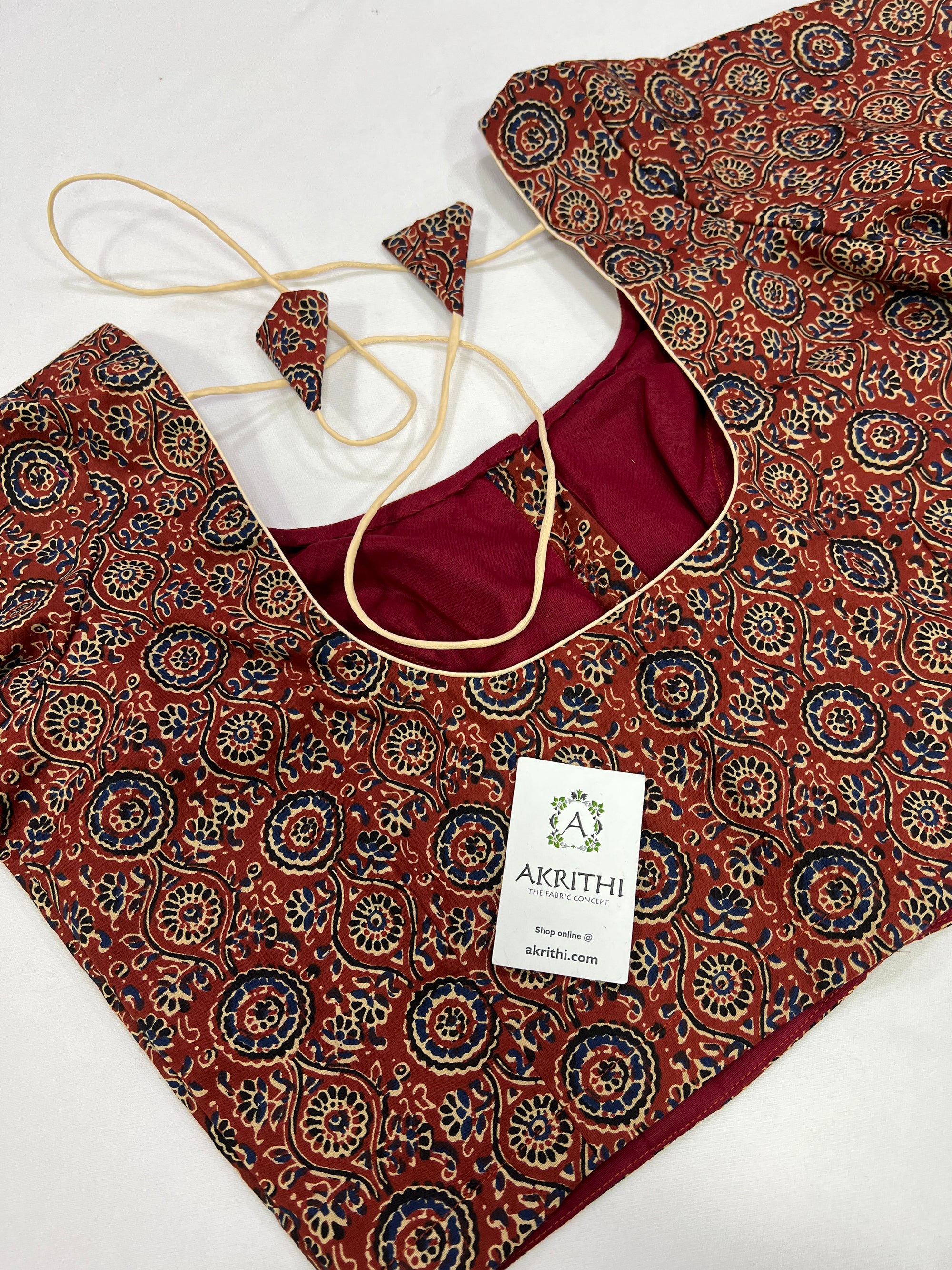 Cotton blouse with lining