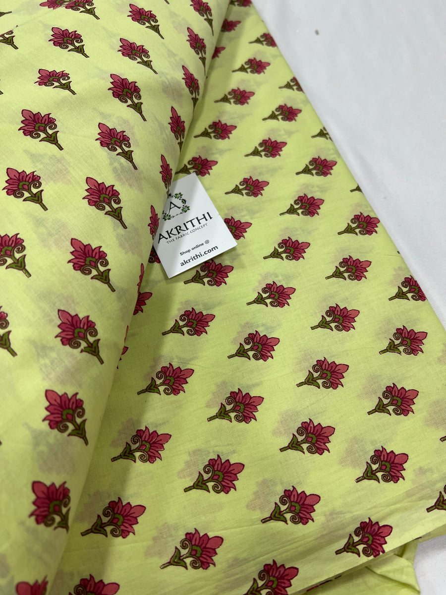 Printed pure cotton fabric