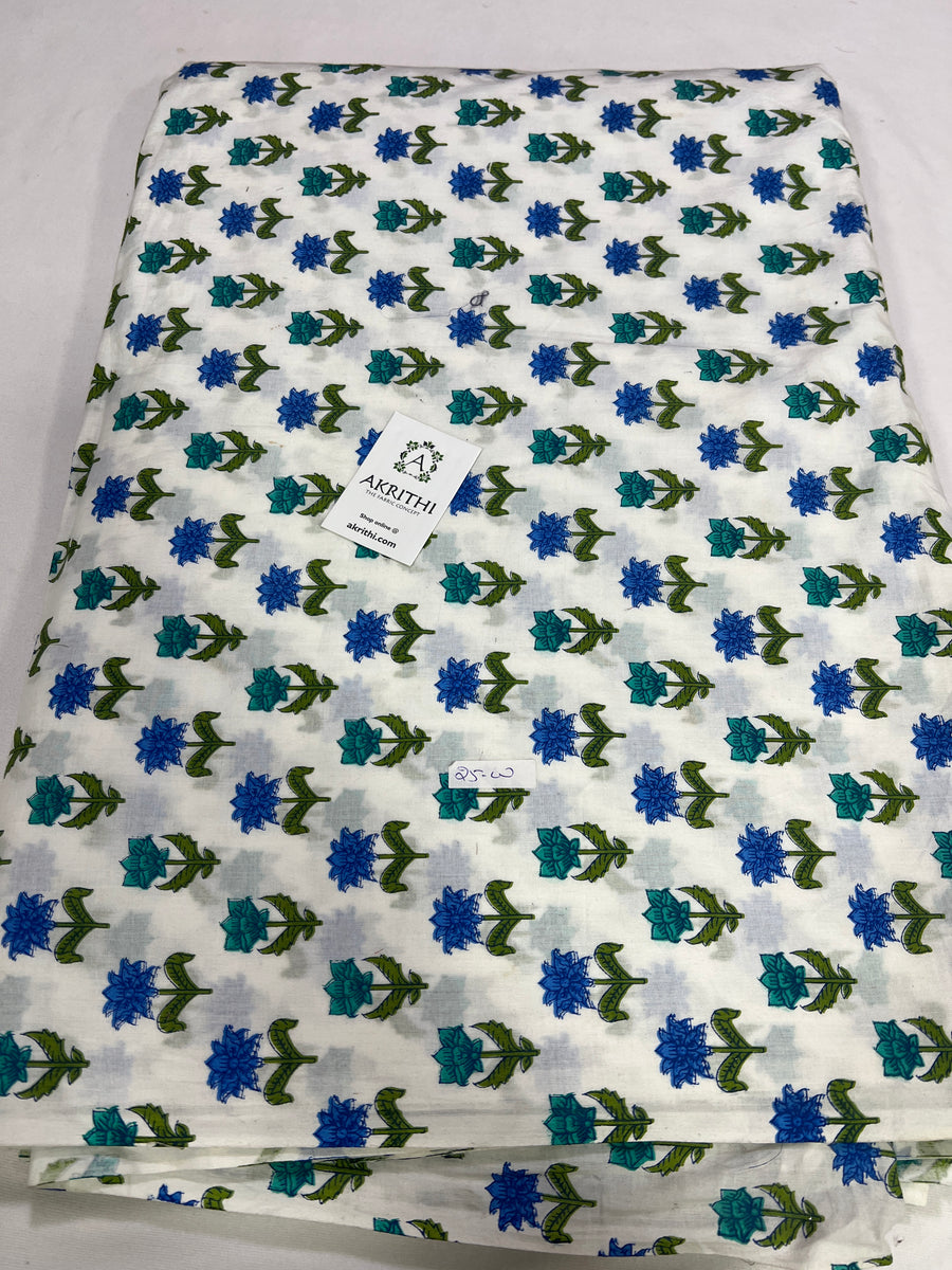 Printed pure cotton fabric