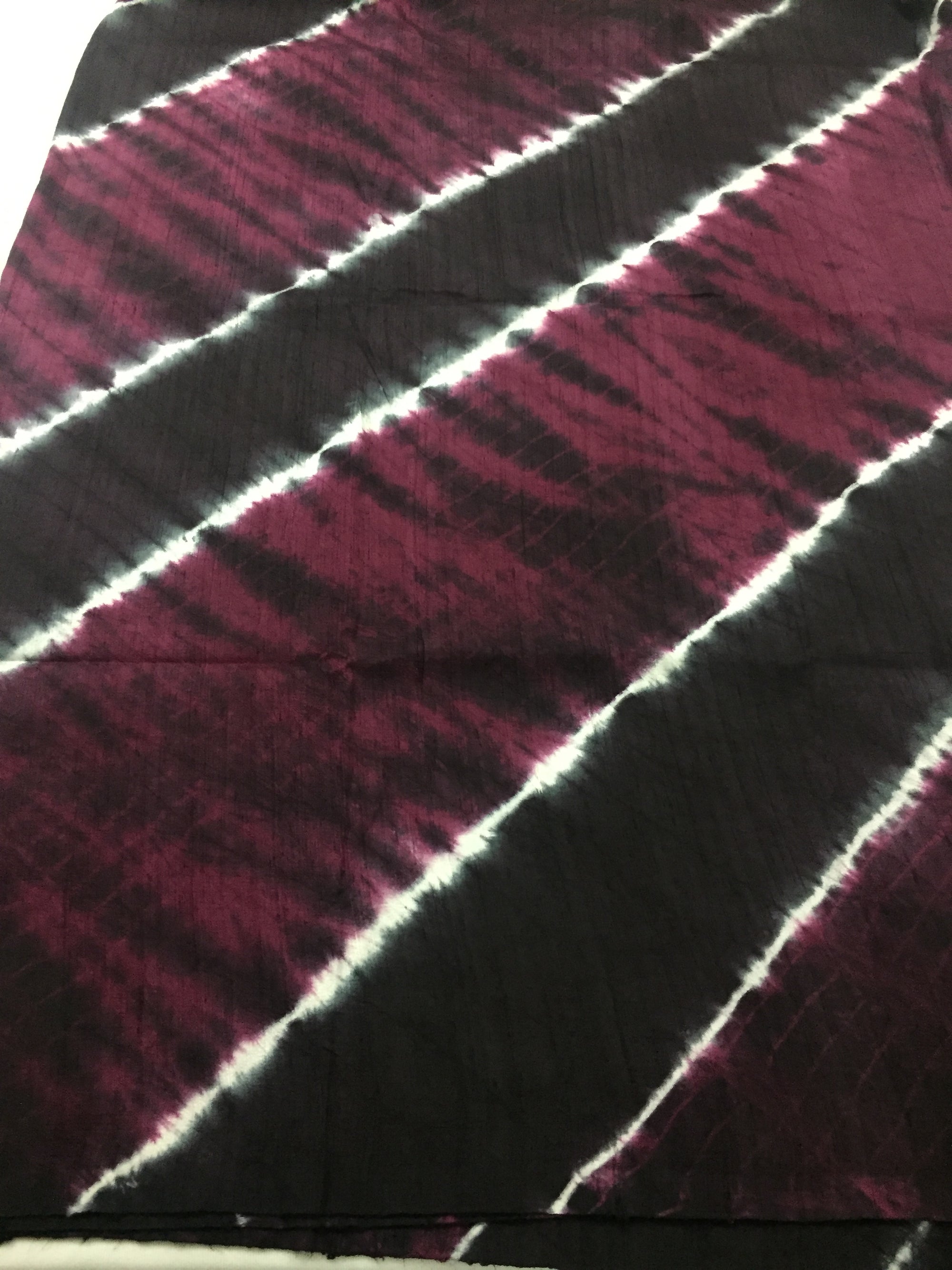 Shibori pure raw silk kurta fabric