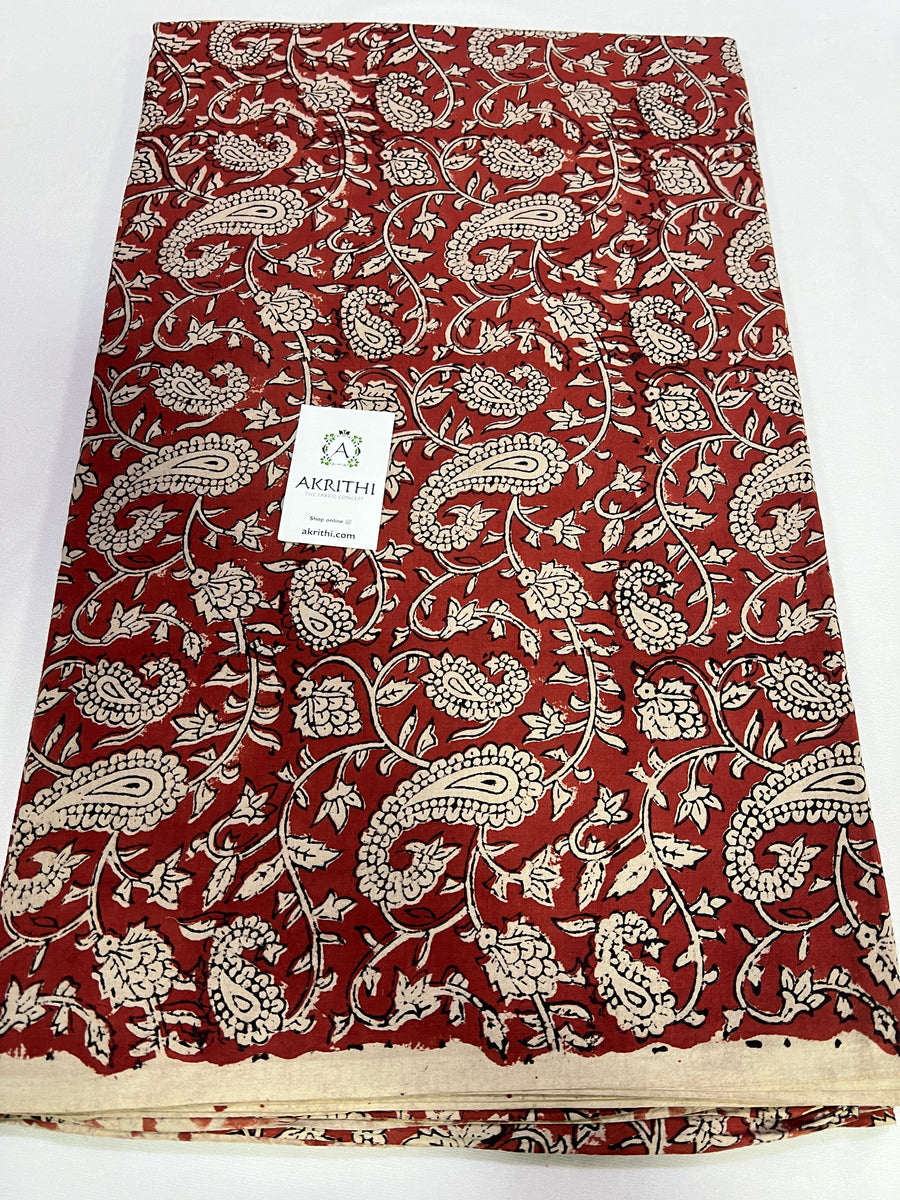 Hand block Printed pure cotton fabric