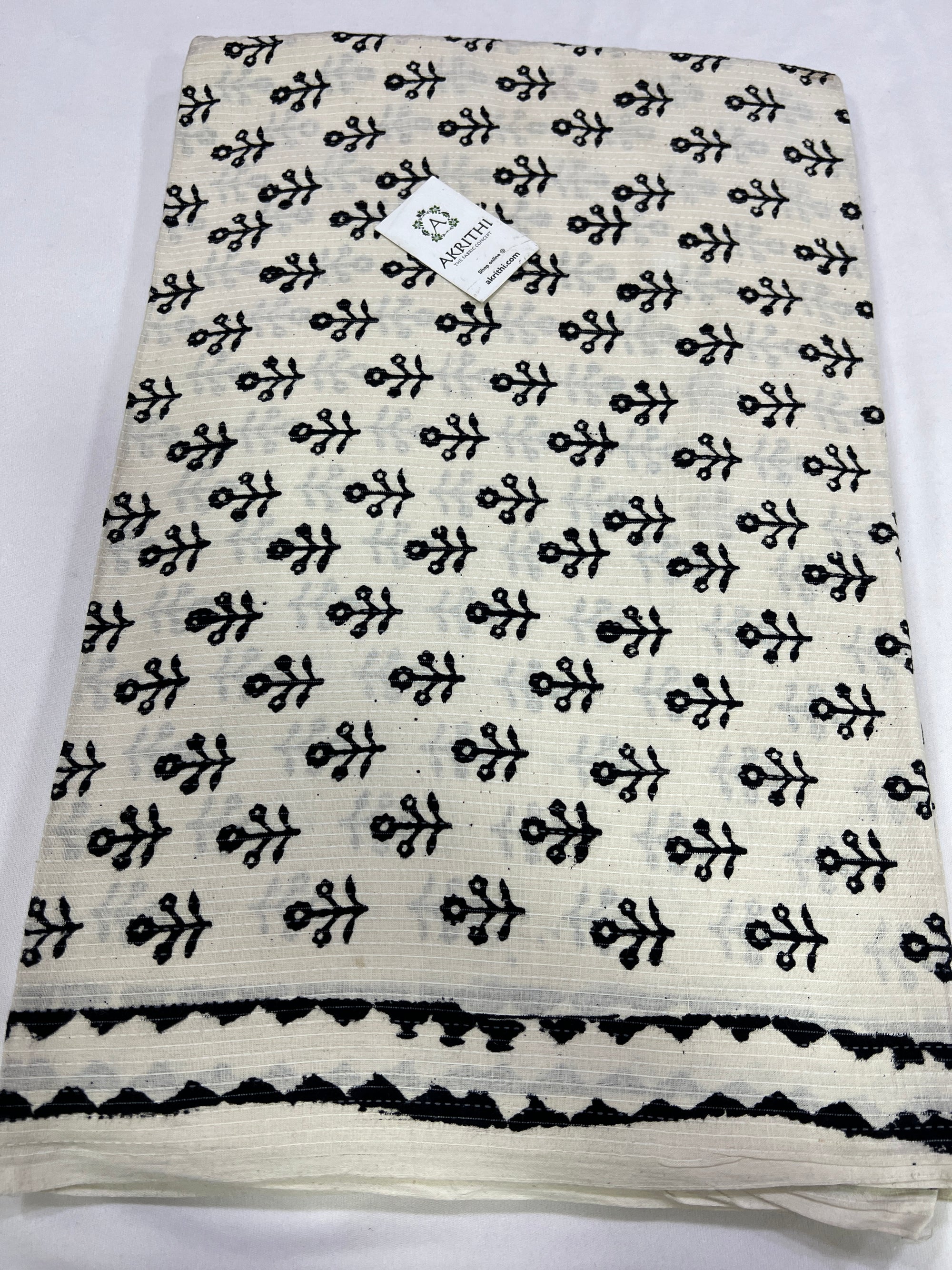 Kantha pure cotton fabric