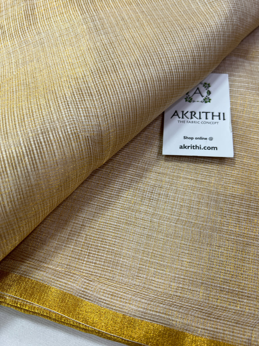 Pure silk kota tissue fabric dyeable (customise)