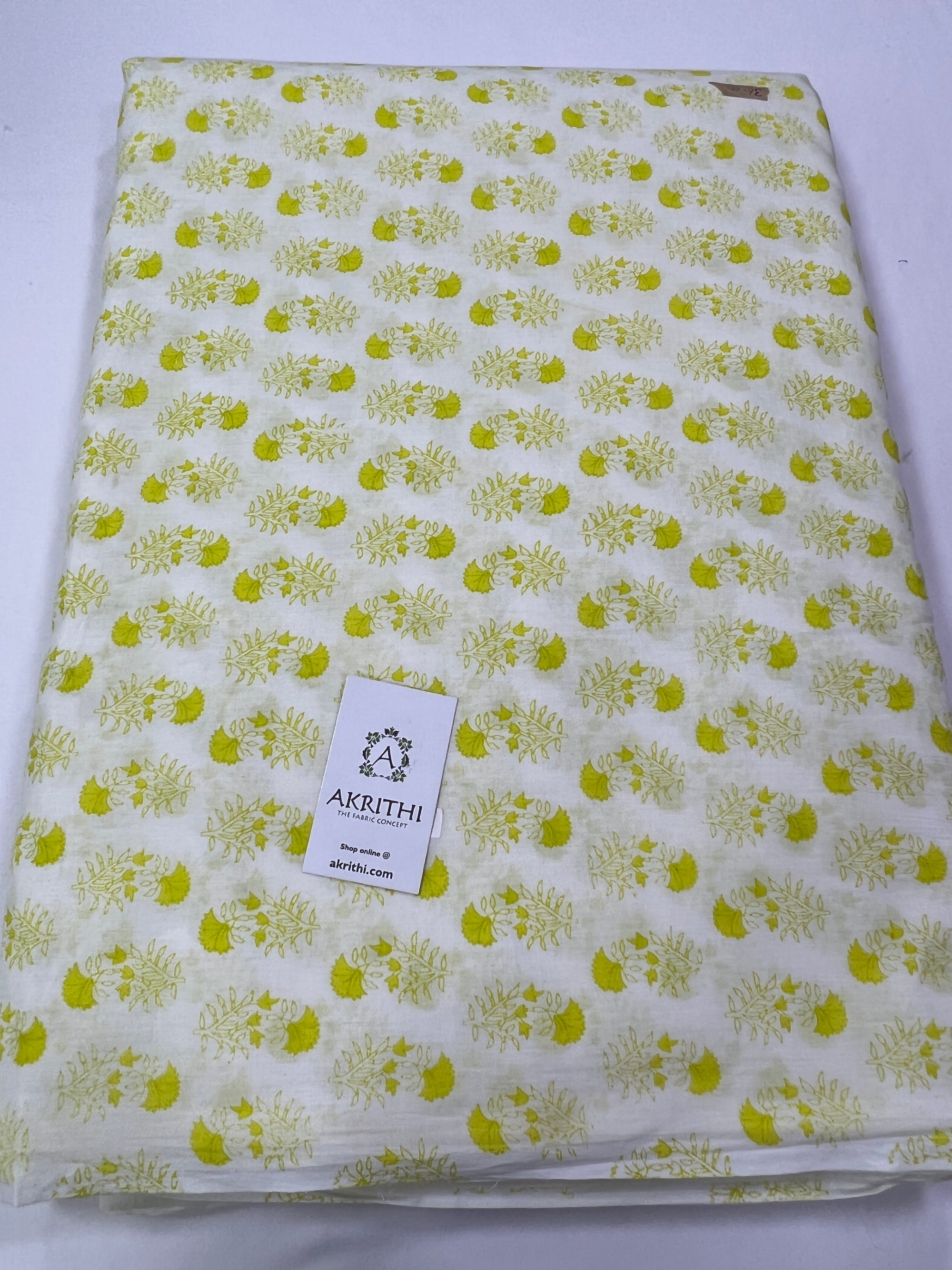 Printed pure cotton fabric