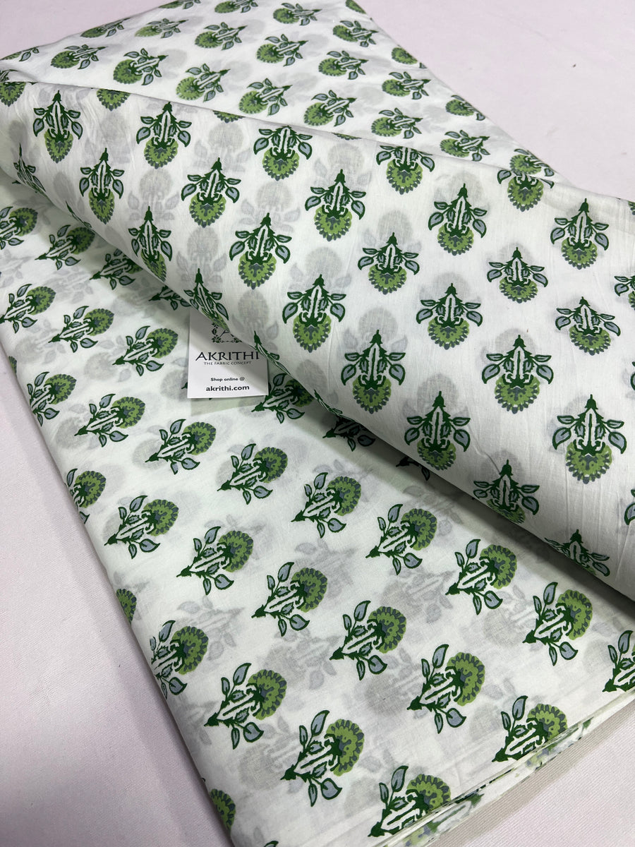 Printed pure cotton fabric