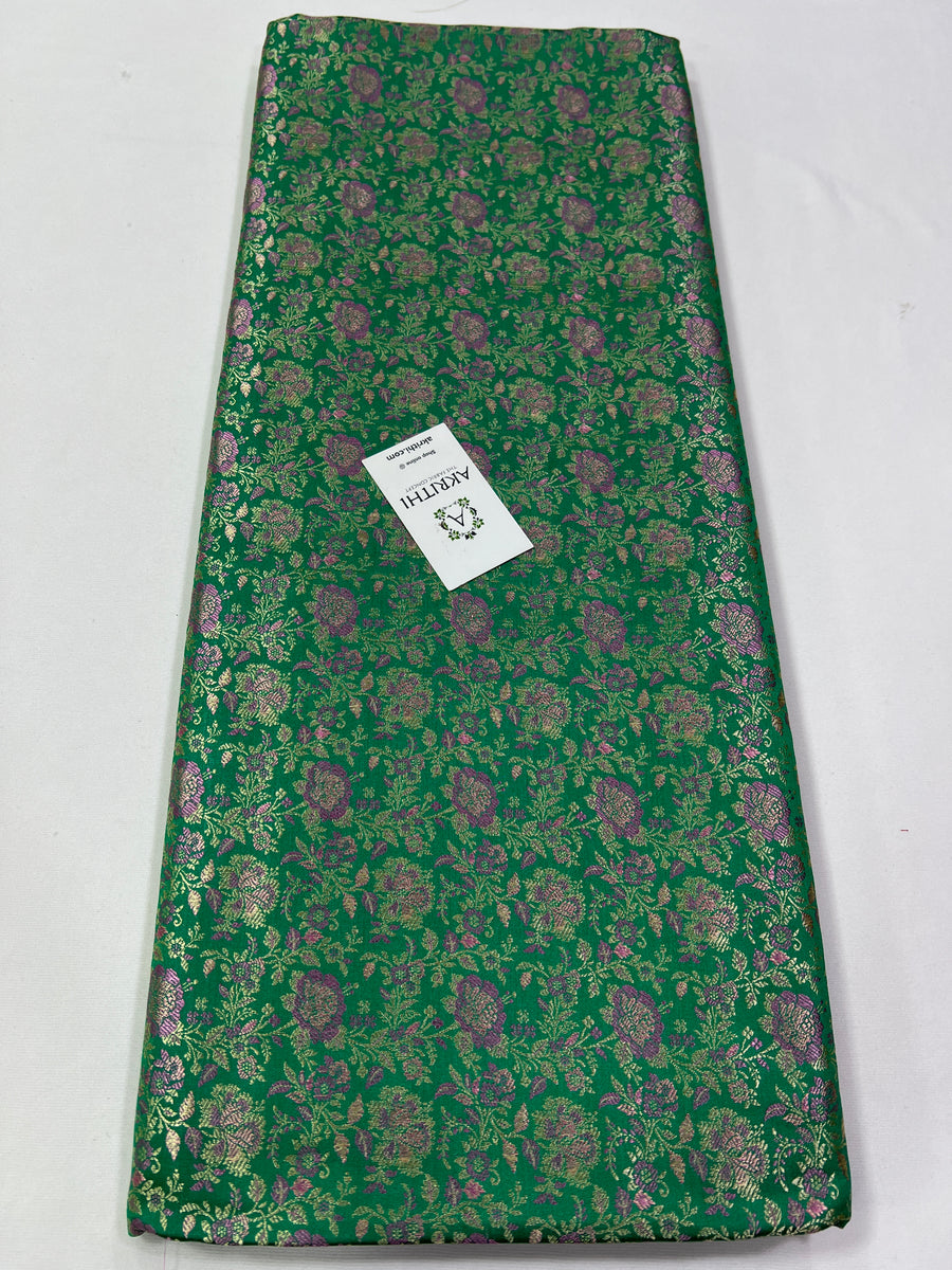 Handloom Banarasi brocade fabric 90 cms cut