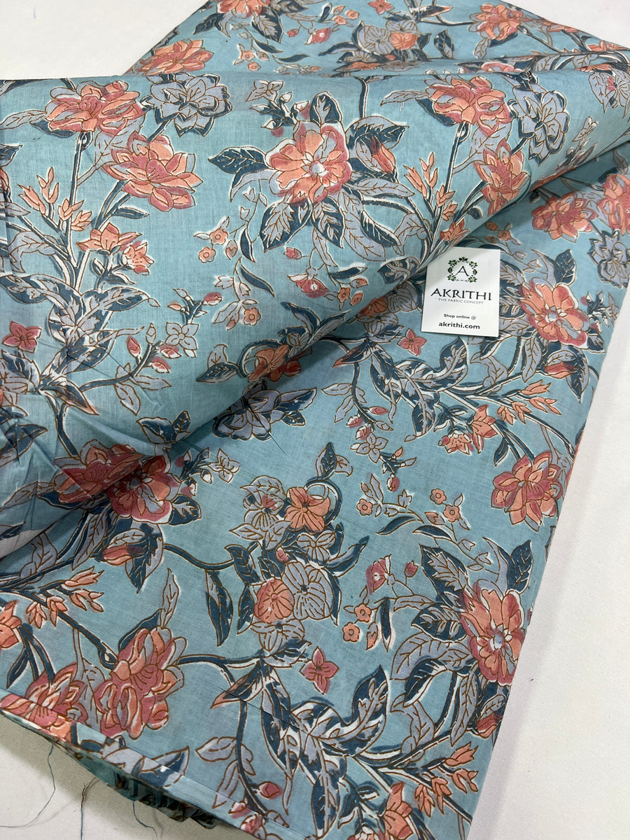 Printed pure cotton fabric