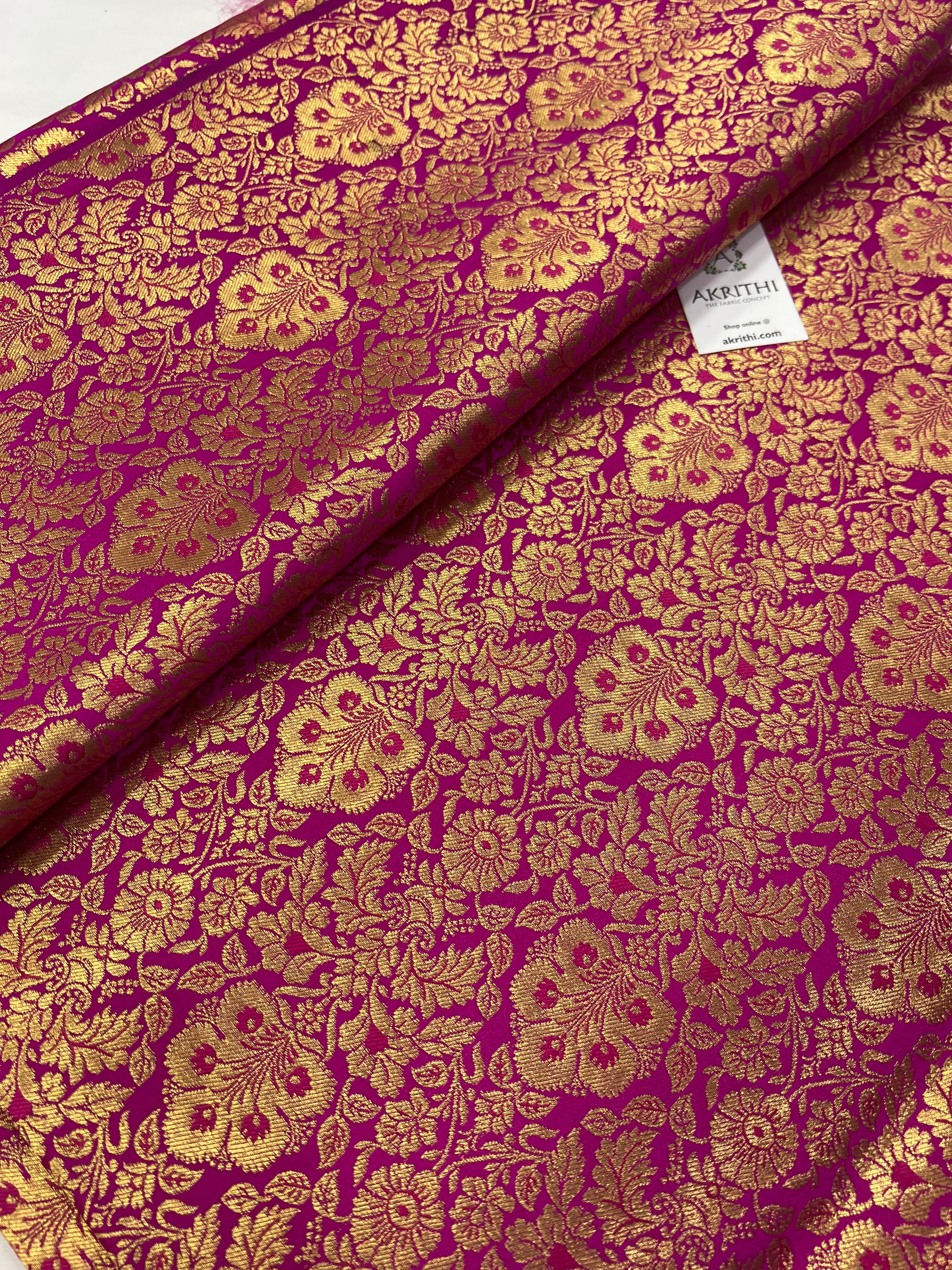 Handloom Banarasi brocade fabric