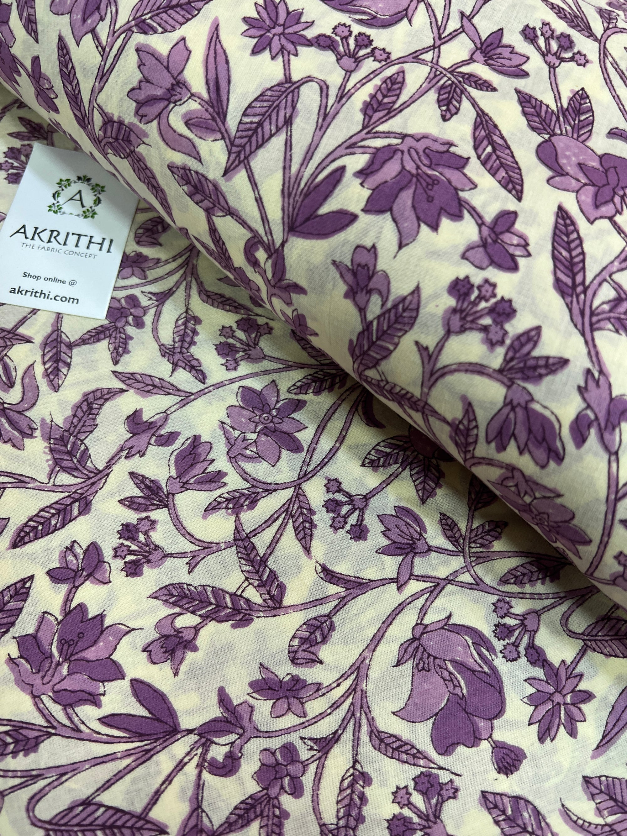 Printed pure cotton fabric