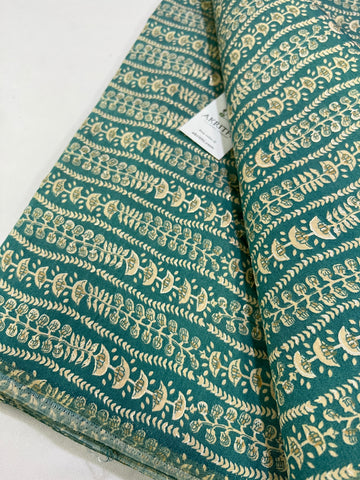 Digital printed silk fabric