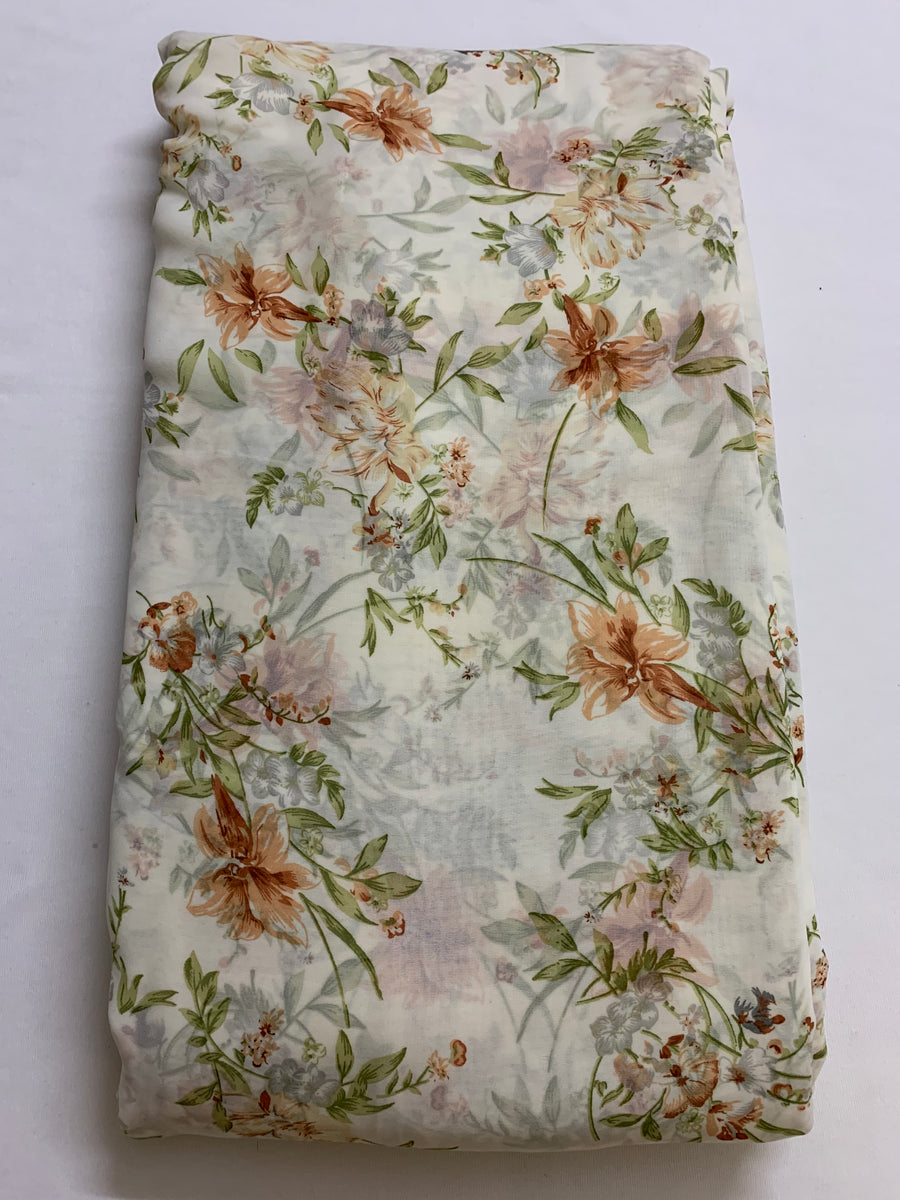 Digital floral Printed georgette fabric