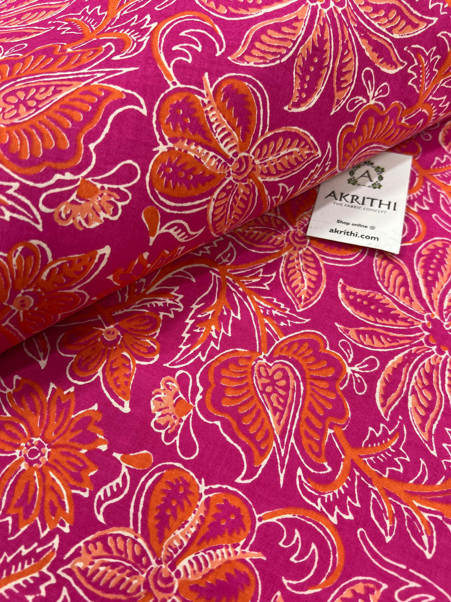 Printed pure cotton fabric