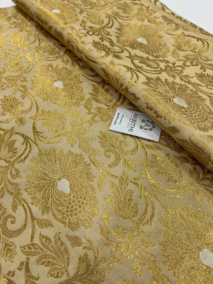Banarasi brocade fabric 65 cms cut