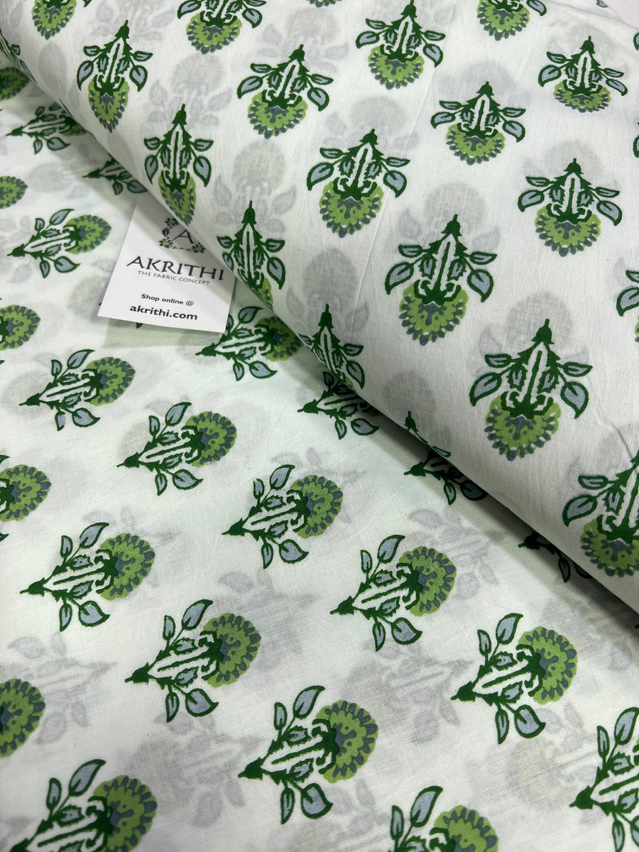 Printed pure cotton fabric