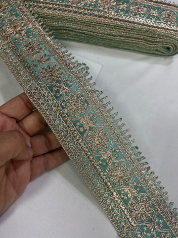 Embroidered lace 9 metres roll