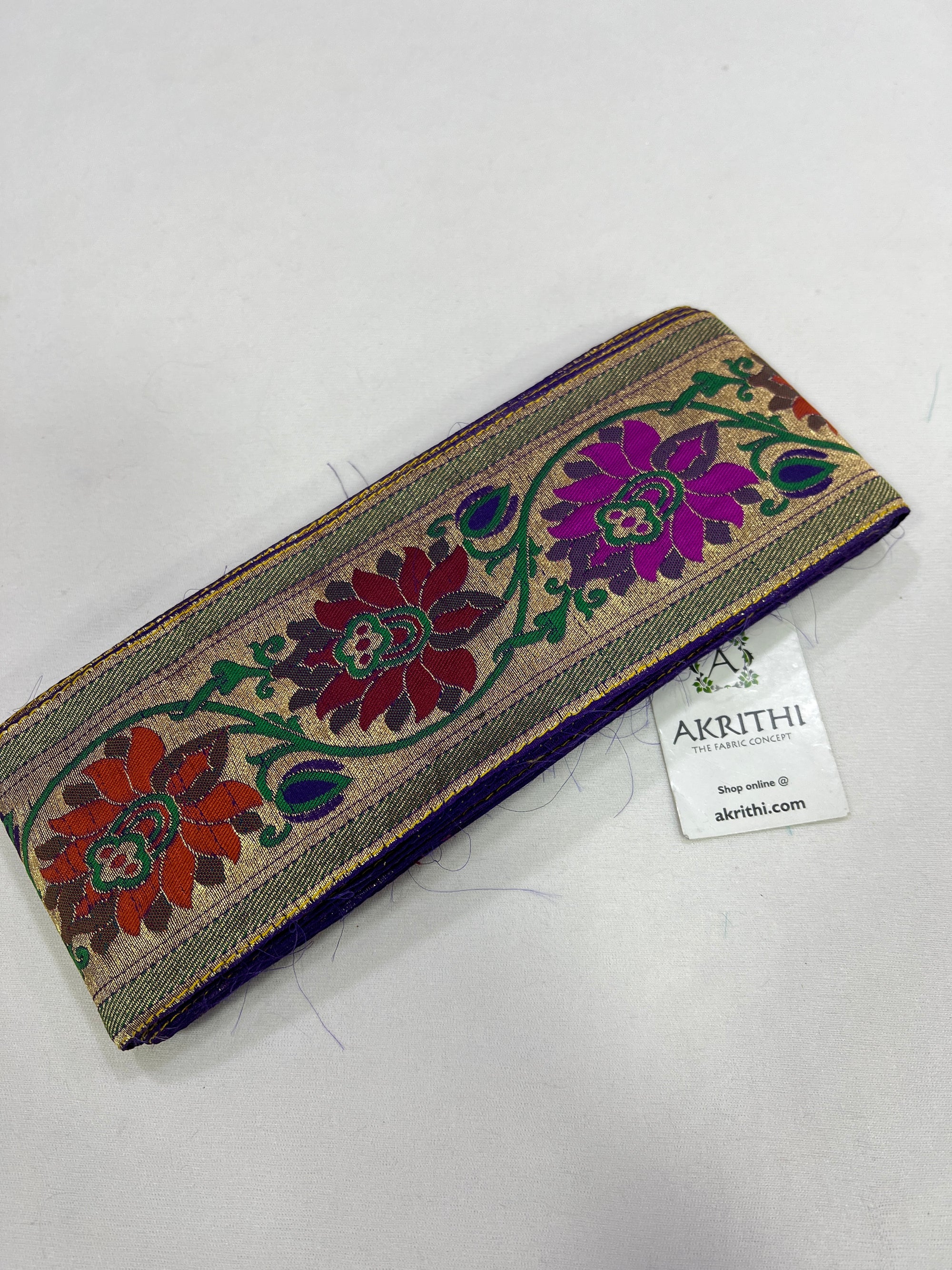 Handloom Banarasi lace 9 metres roll
