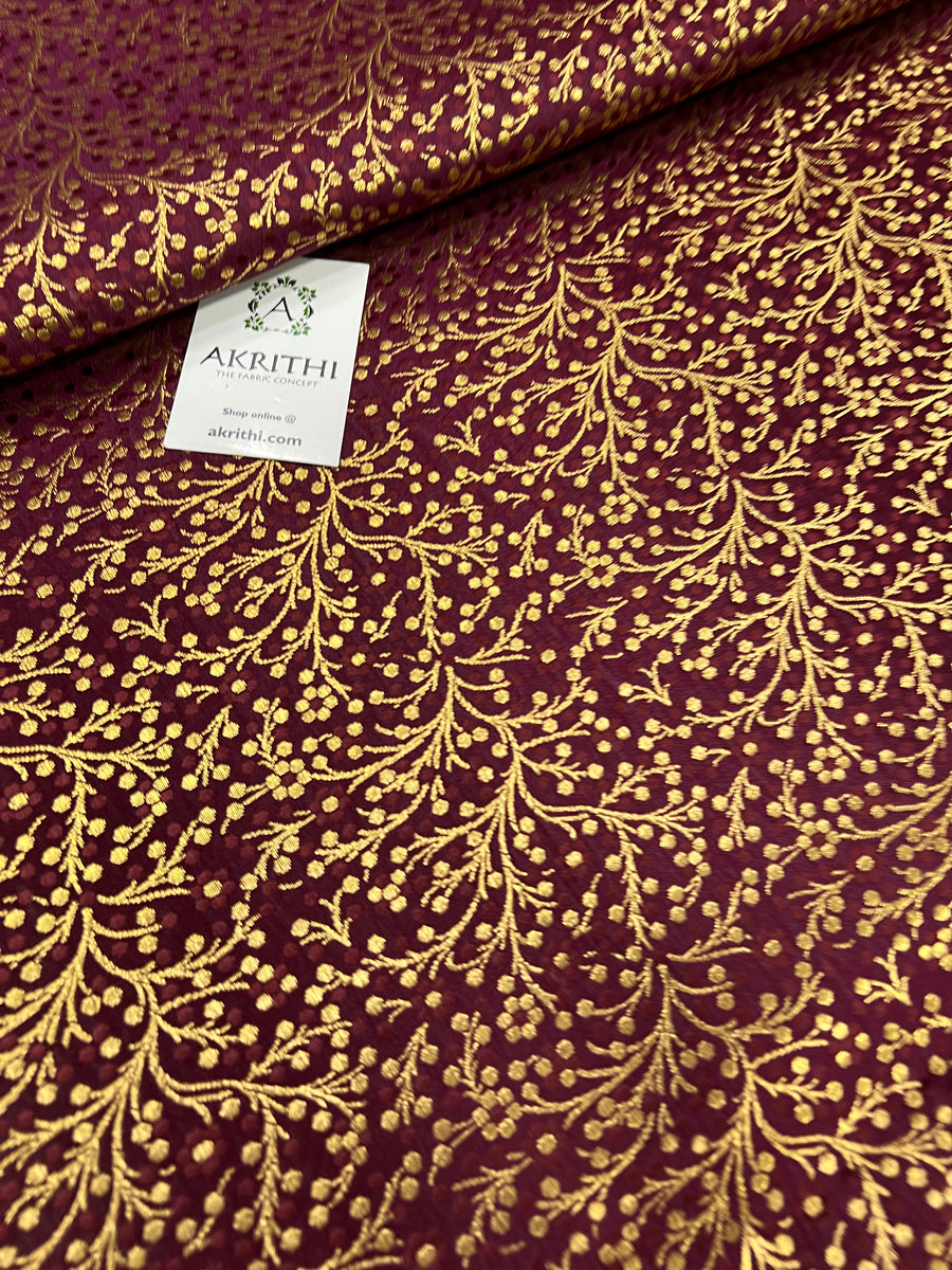 Handloom Banarasi brocade fabric