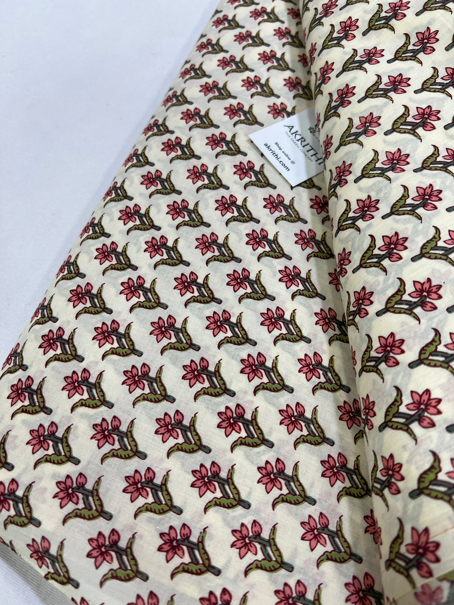 Printed pure cotton fabric