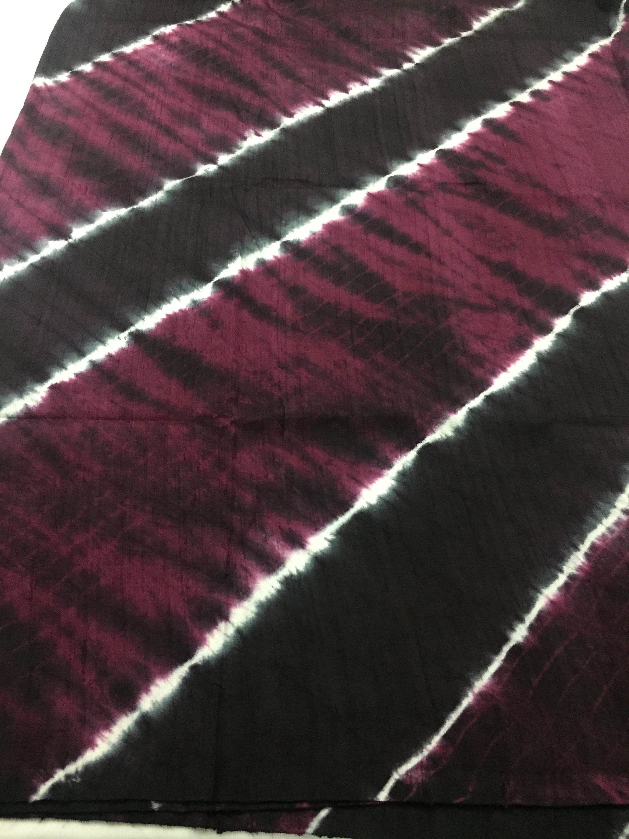 Shibori pure raw silk kurta fabric