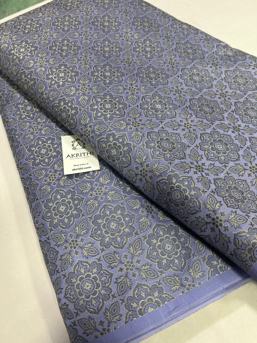 Banarasi brocade fabric without zari