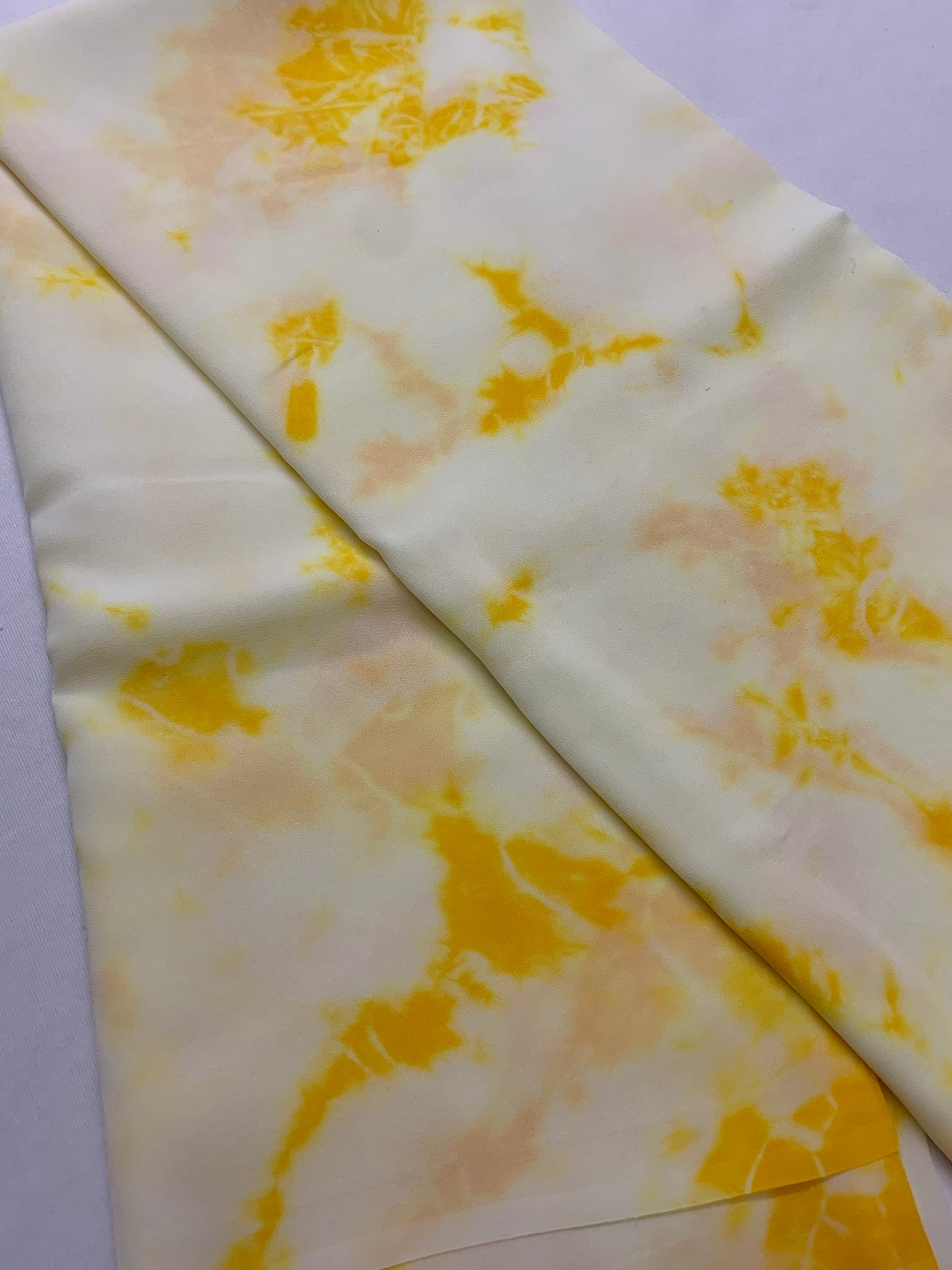 Shibori tie and dye pure georgette fabric