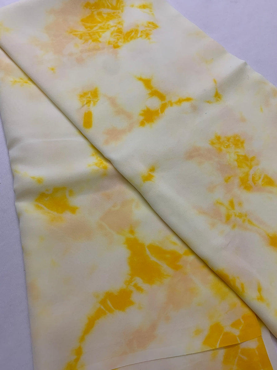 Shibori tie and dye pure georgette fabric