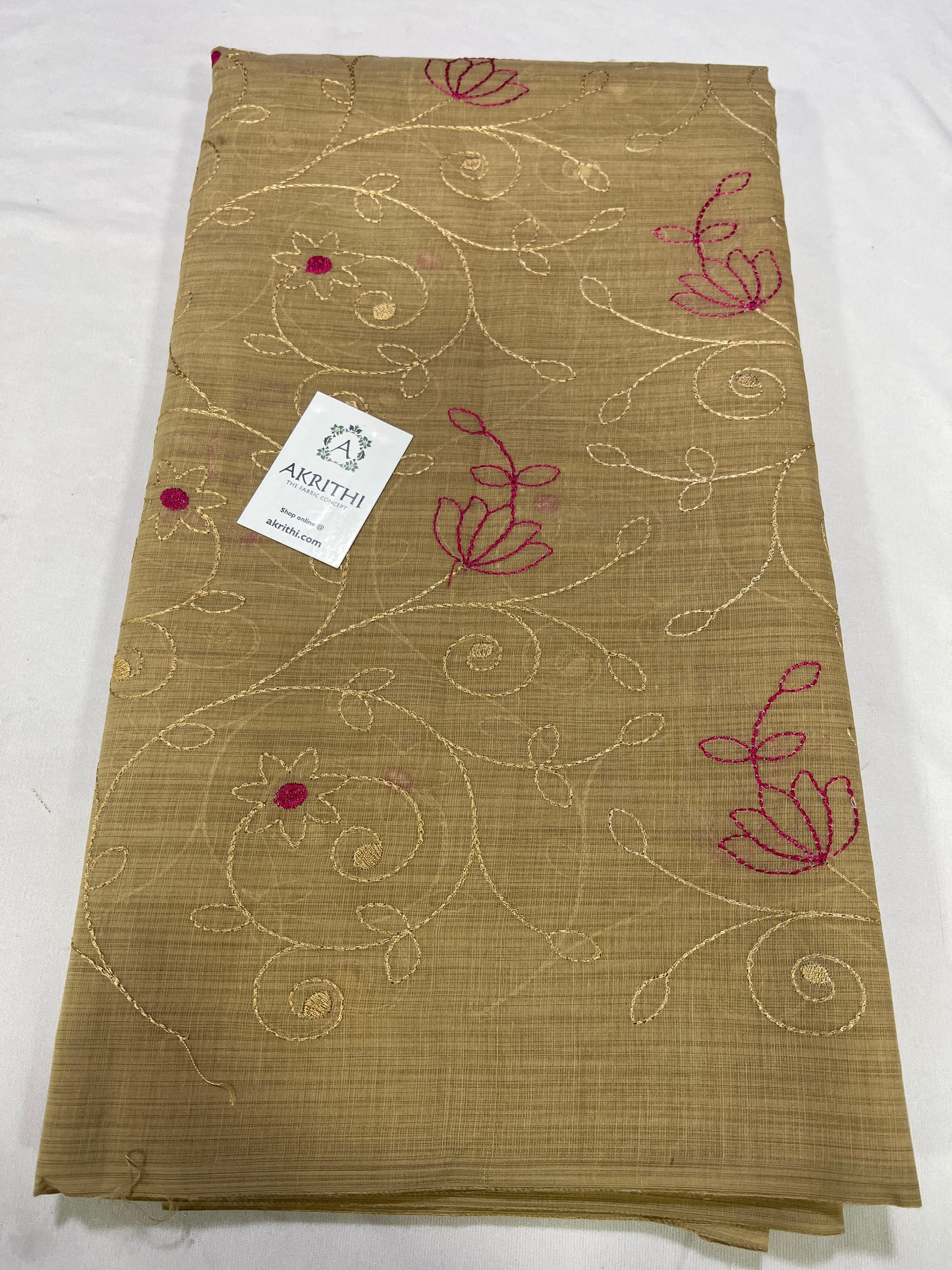 Pure Cotton embroidered fabric