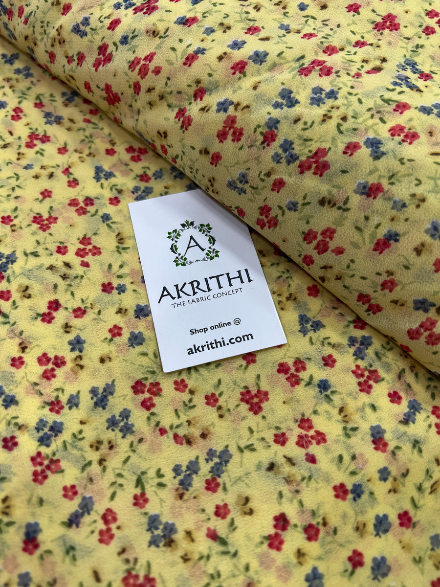 Floral printed georgette fabric 56 inches width