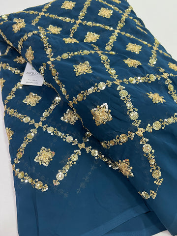 Embroidery on georgette fabric