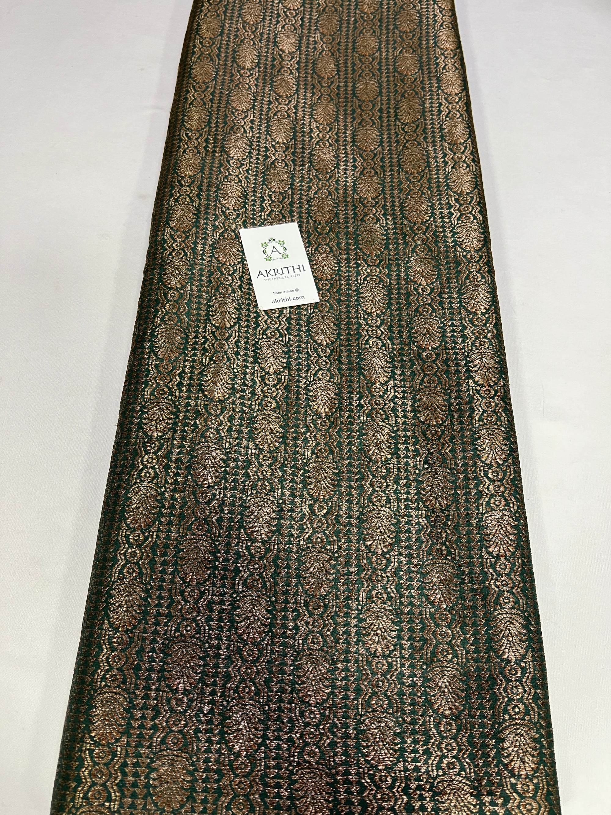 Pure silk Handloom Banarasi brocade fabric