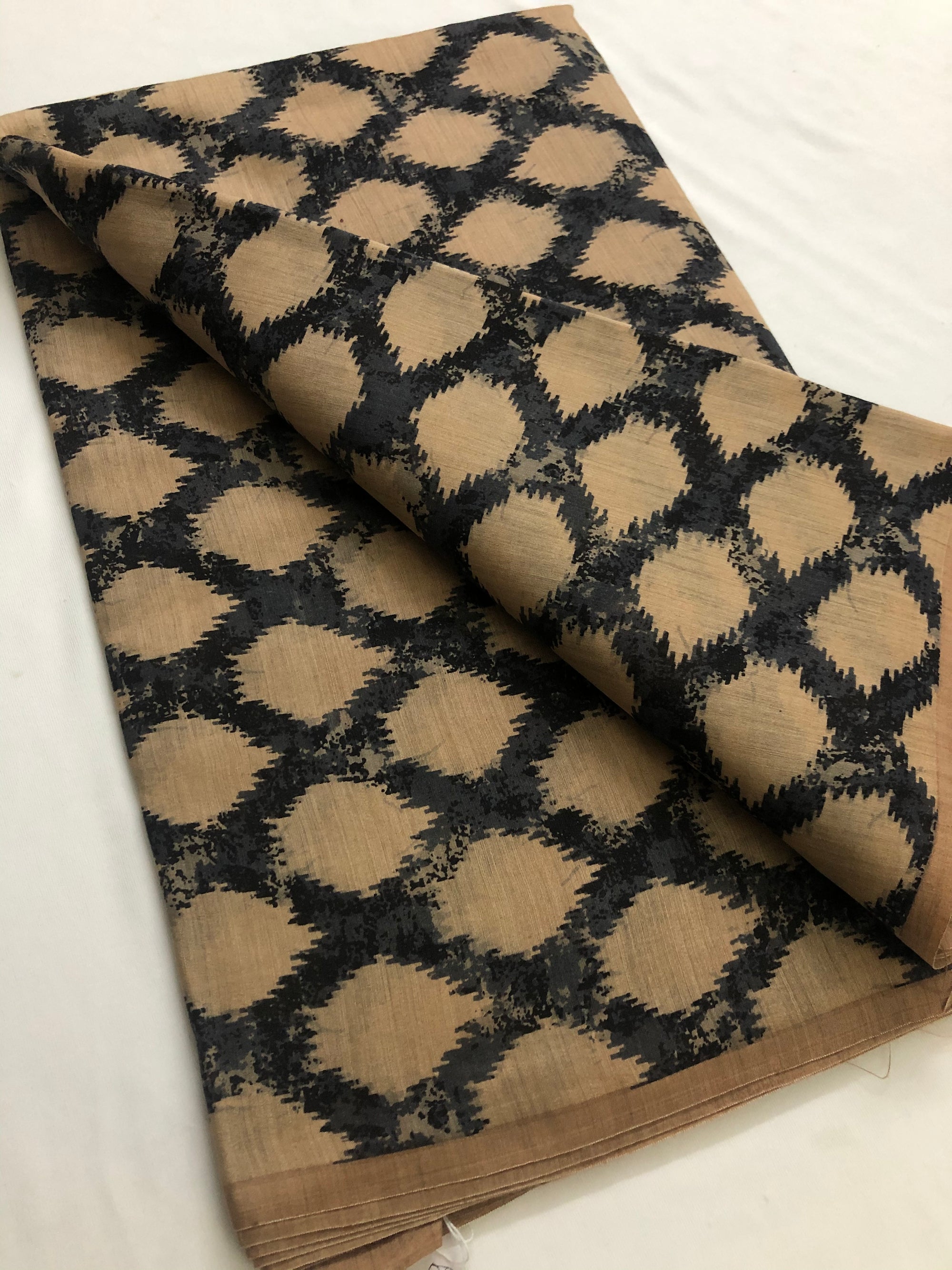 Printed handloom pure munga silk saree