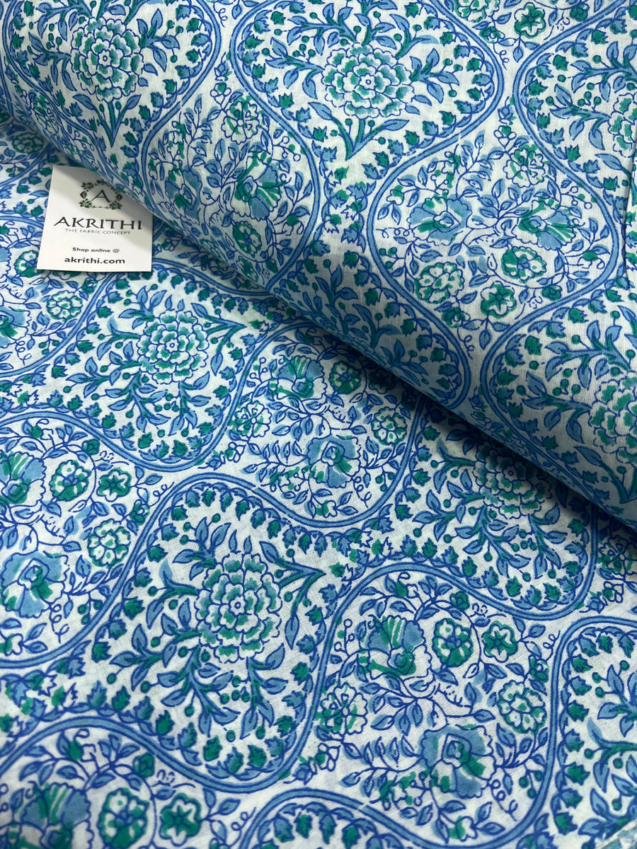 Printed pure cotton fabric