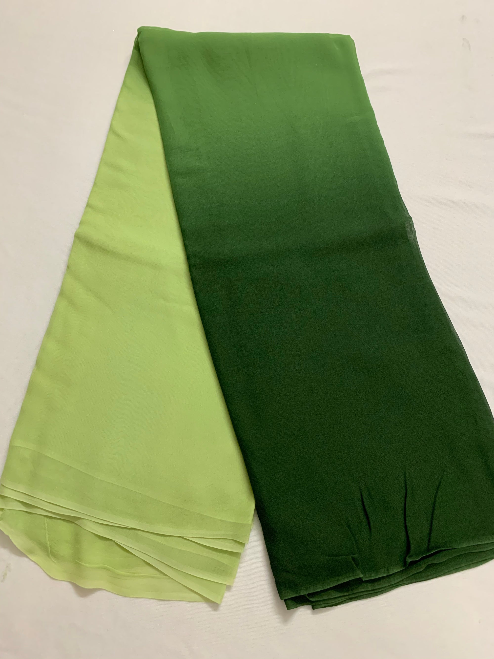 Shaded georgette saree