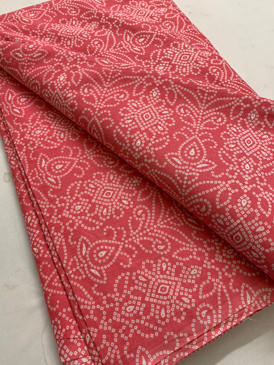 Printed pure cotton fabric